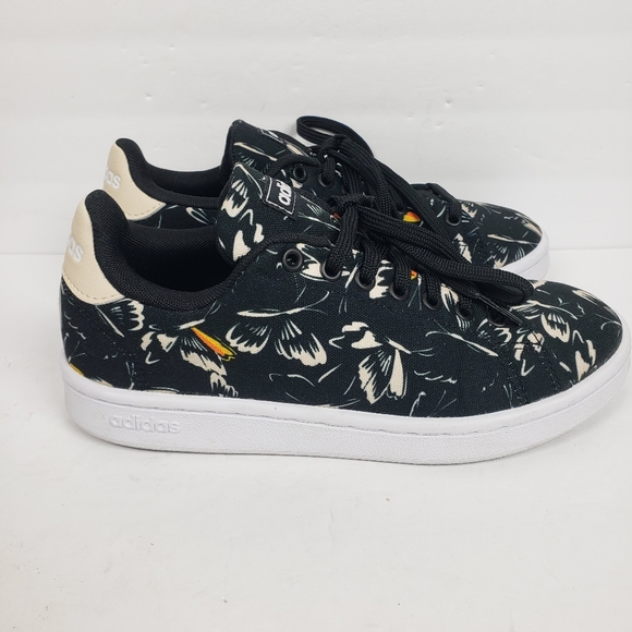 Adidas x Farm Rio Advantage Black Butterfly Shoe 6 - Picture 6 of 14